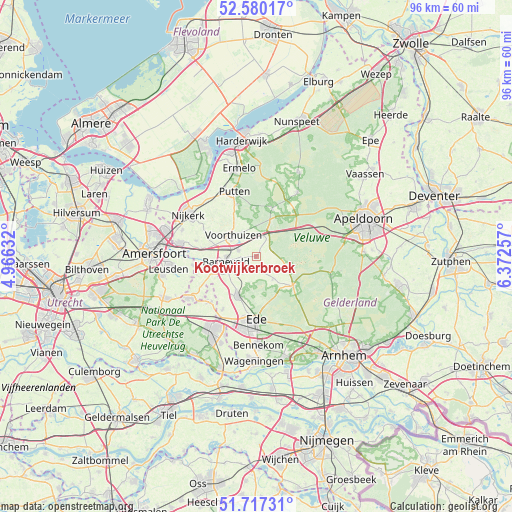 Kootwijkerbroek on map