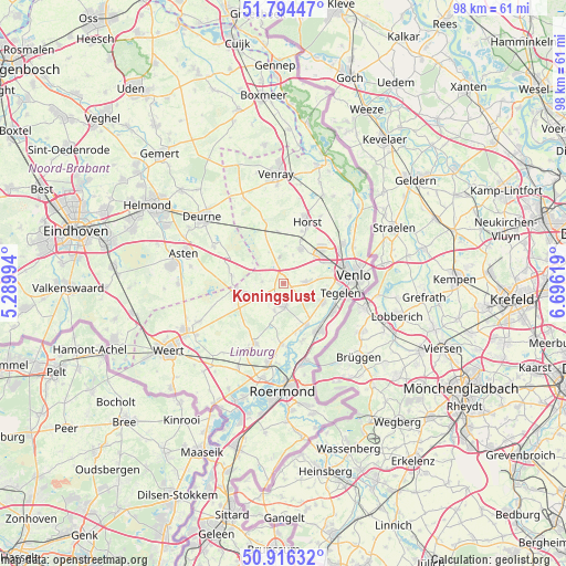 Koningslust on map