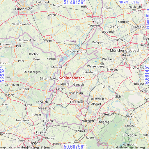 Koningsbosch on map