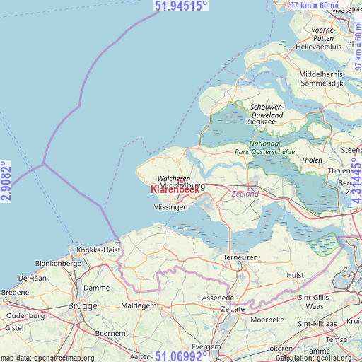 Klarenbeek on map