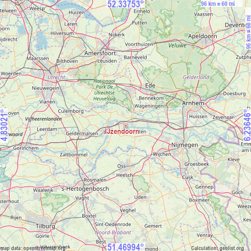 IJzendoorn on map