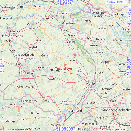 Ysselsteyn on map