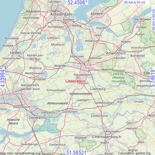 IJsselstein on map