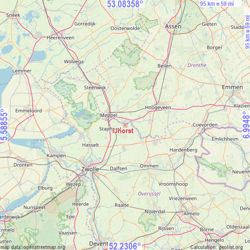 IJhorst on map