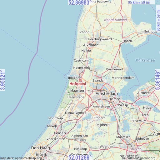 Hofgeest on map