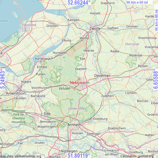 Het Loo on map