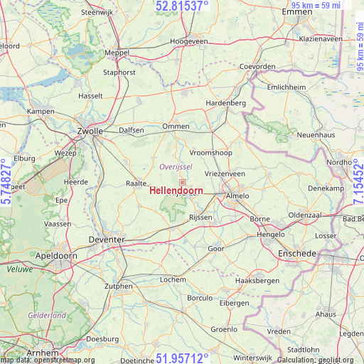 Hellendoorn on map