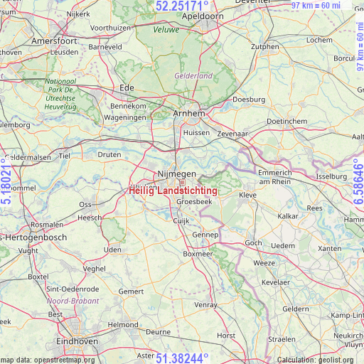 Heilig Landstichting on map