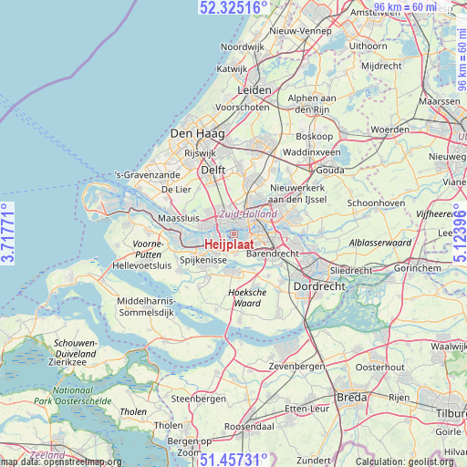 Heijplaat on map