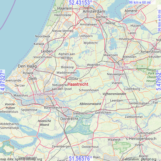 Haastrecht on map