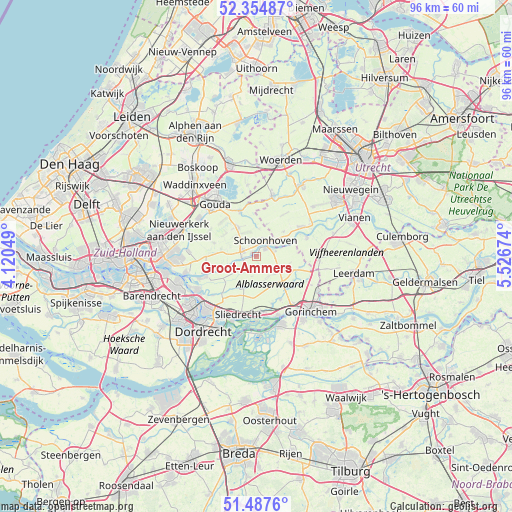 Groot-Ammers on map