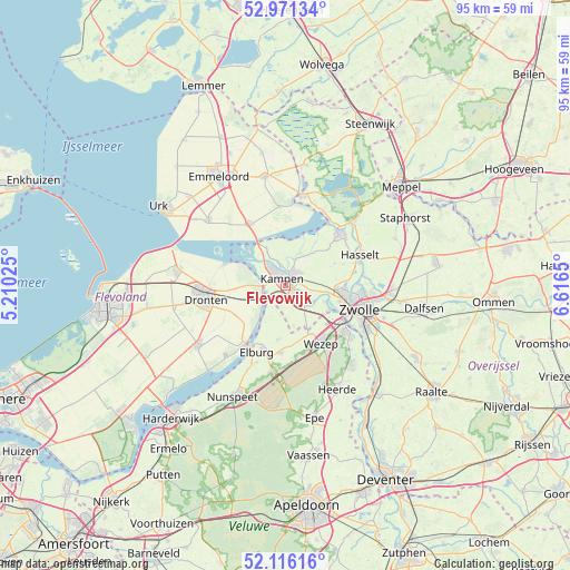 Flevowijk on map