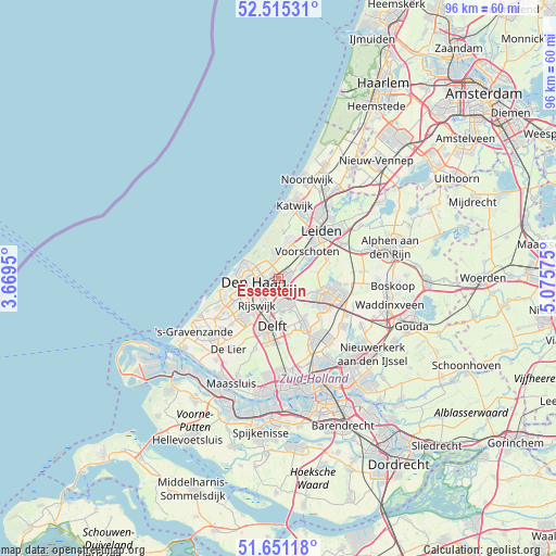Essesteijn on map