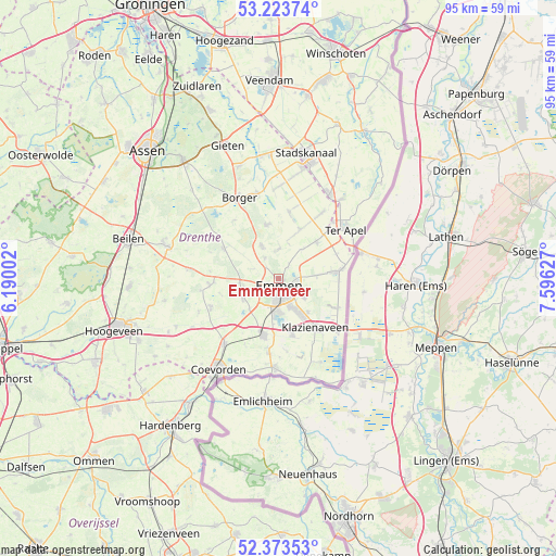 Emmermeer on map
