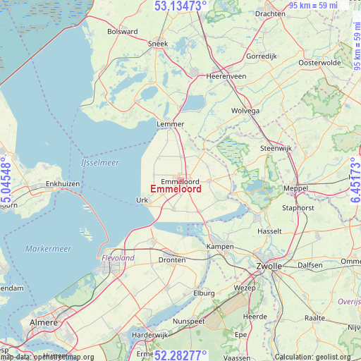Emmeloord on map