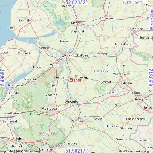 Elshof on map