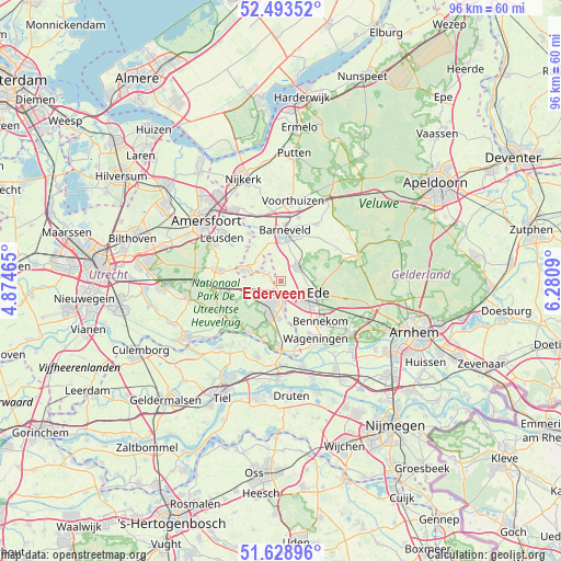 Ederveen on map
