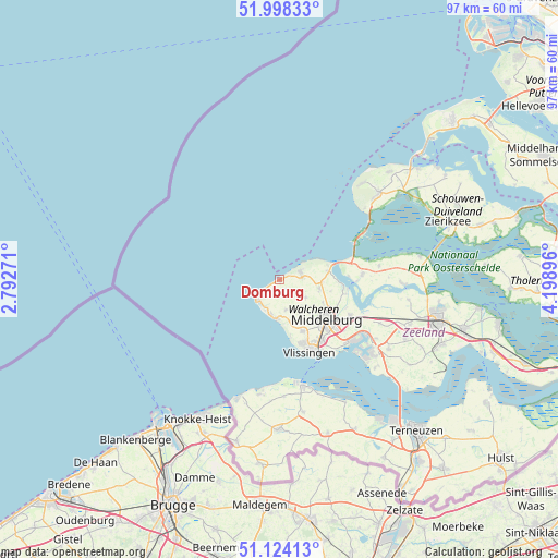 Domburg on map