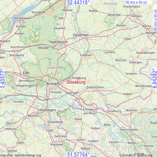 Doesburg on map