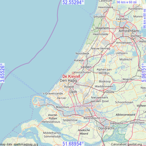 De Kieviet on map