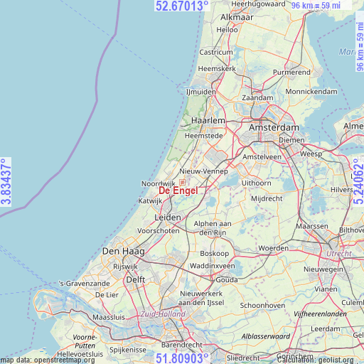 De Engel on map