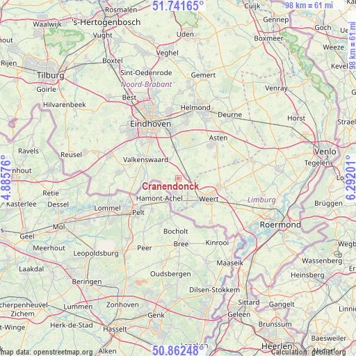Cranendonck on map