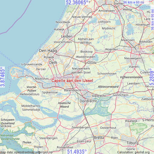 Capelle aan den IJssel on map