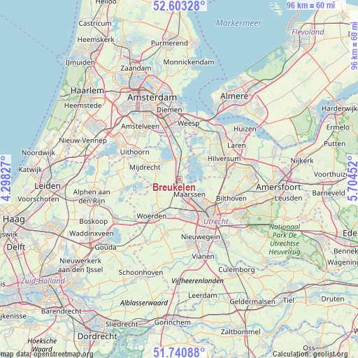 Breukelen on map