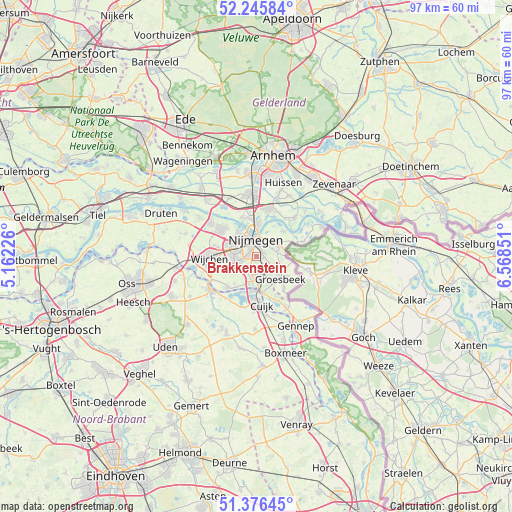 Brakkenstein on map