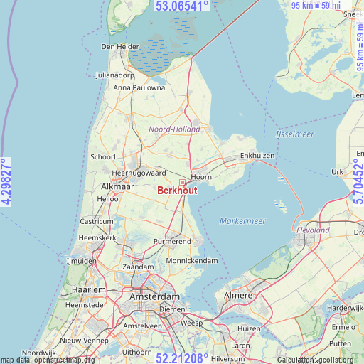 Berkhout on map