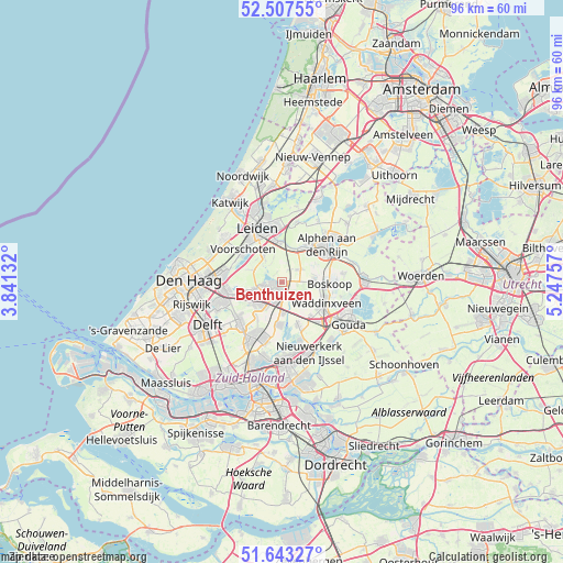 Benthuizen on map
