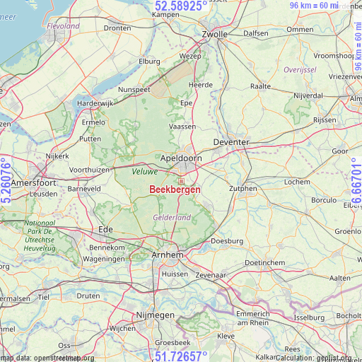Beekbergen on map