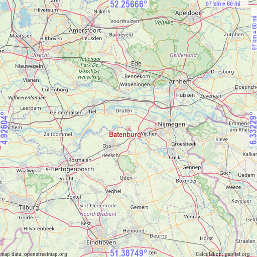 Batenburg on map