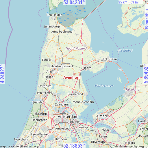 Avenhorn on map