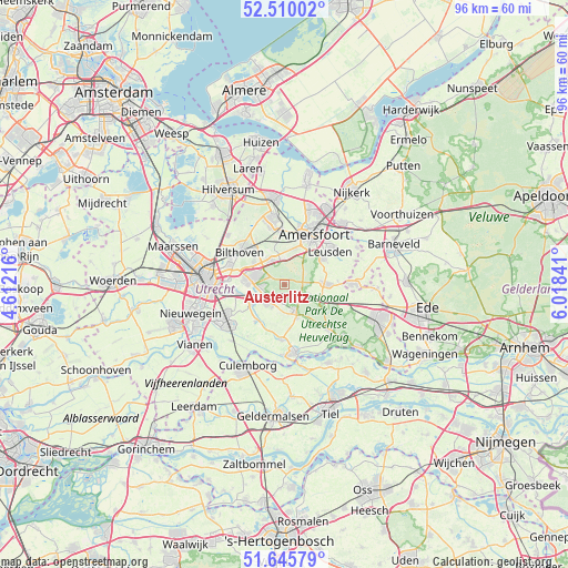 Austerlitz on map