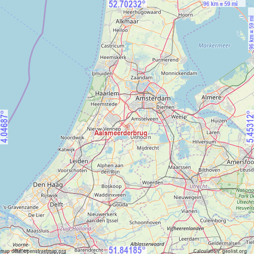 Aalsmeerderbrug on map