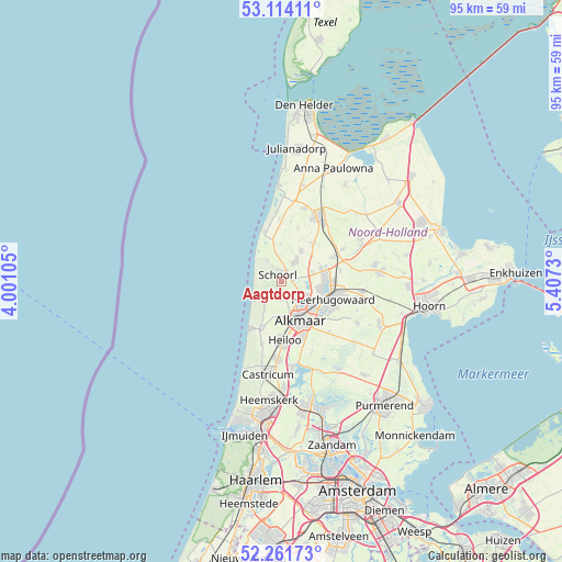 Aagtdorp on map