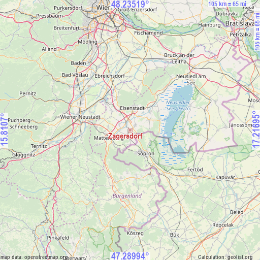 Zagersdorf on map