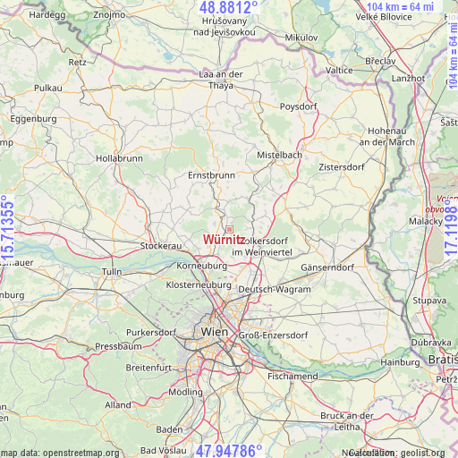 Würnitz on map