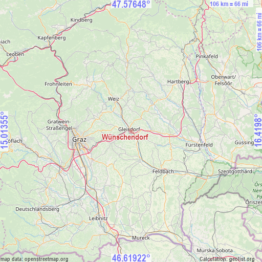 Wünschendorf on map
