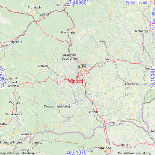 Windorf on map