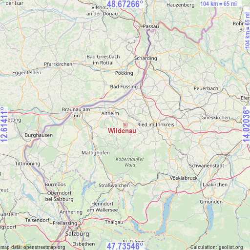 Wildenau on map
