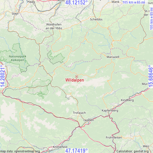 Wildalpen on map