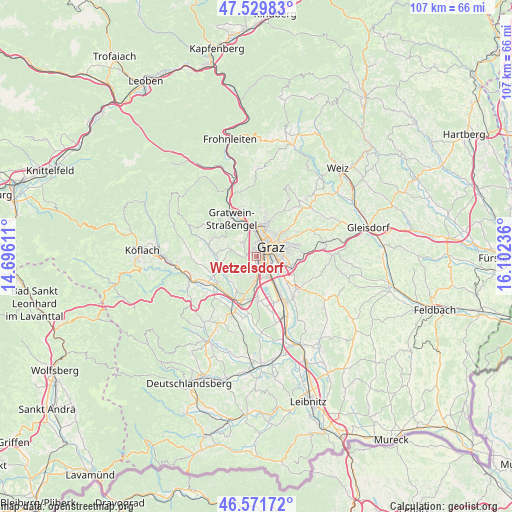 Wetzelsdorf on map
