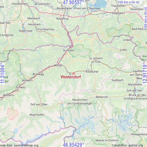 Westendorf on map