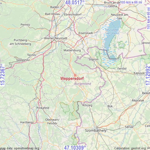 Weppersdorf on map