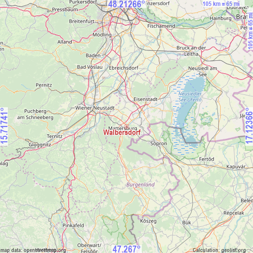 Walbersdorf on map