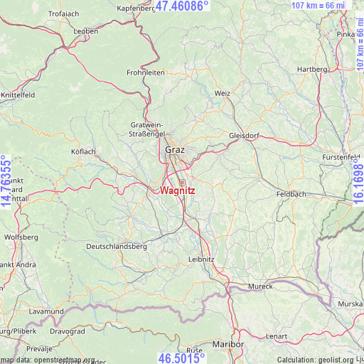 Wagnitz on map