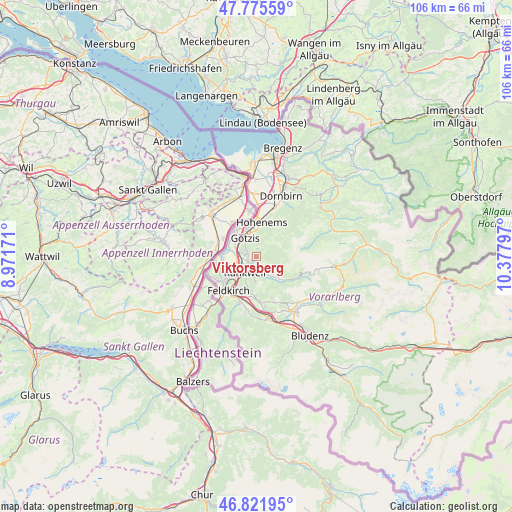 Viktorsberg on map