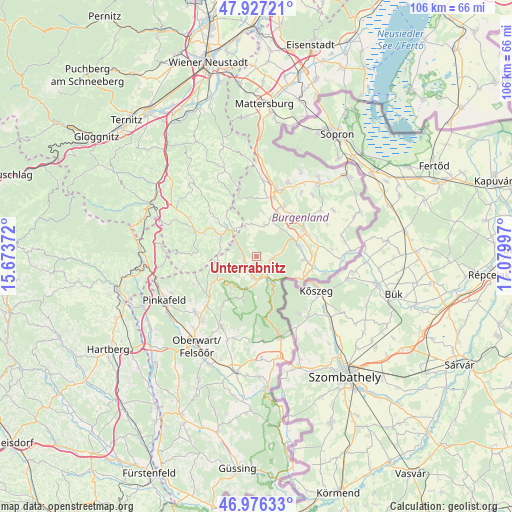 Unterrabnitz on map